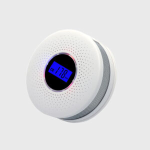 Carbon Monoxide Sensor Smoke Detector 2 In 1 CO Smoke Fire Alarm with Color LCD Display