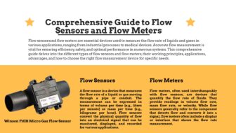 Comprehensive Guide to Flow Sensors and Flow Meters
