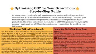 Optimizing CO2 for Your Grow Room