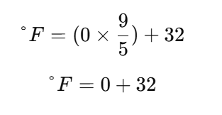 Convert 0C to Fahrenheit
