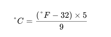 Fahrenheit to Celsius