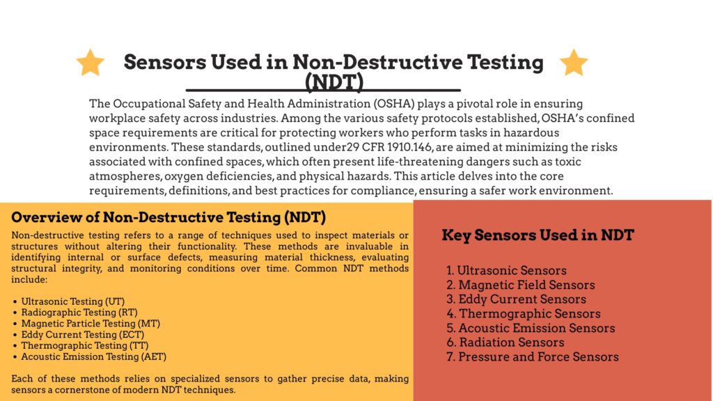 Датчики, используемые в неразрушающем контроле (NDT) 1 Sensors Used in Non Destructive Testing