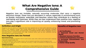 What Are Negative Ions A Comprehensive Guide