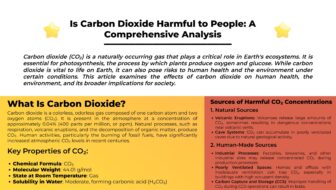 Is Carbon Dioxide Harmful to People A Comprehensive Analysis