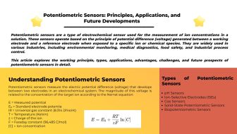 Potentiometric Sensors Principles Applications and Future Developments