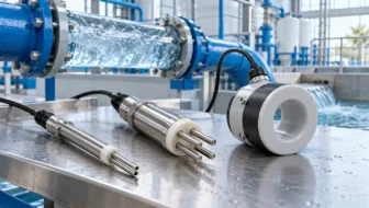 Conceptual water conductivity measurement skid with multiple probe designs