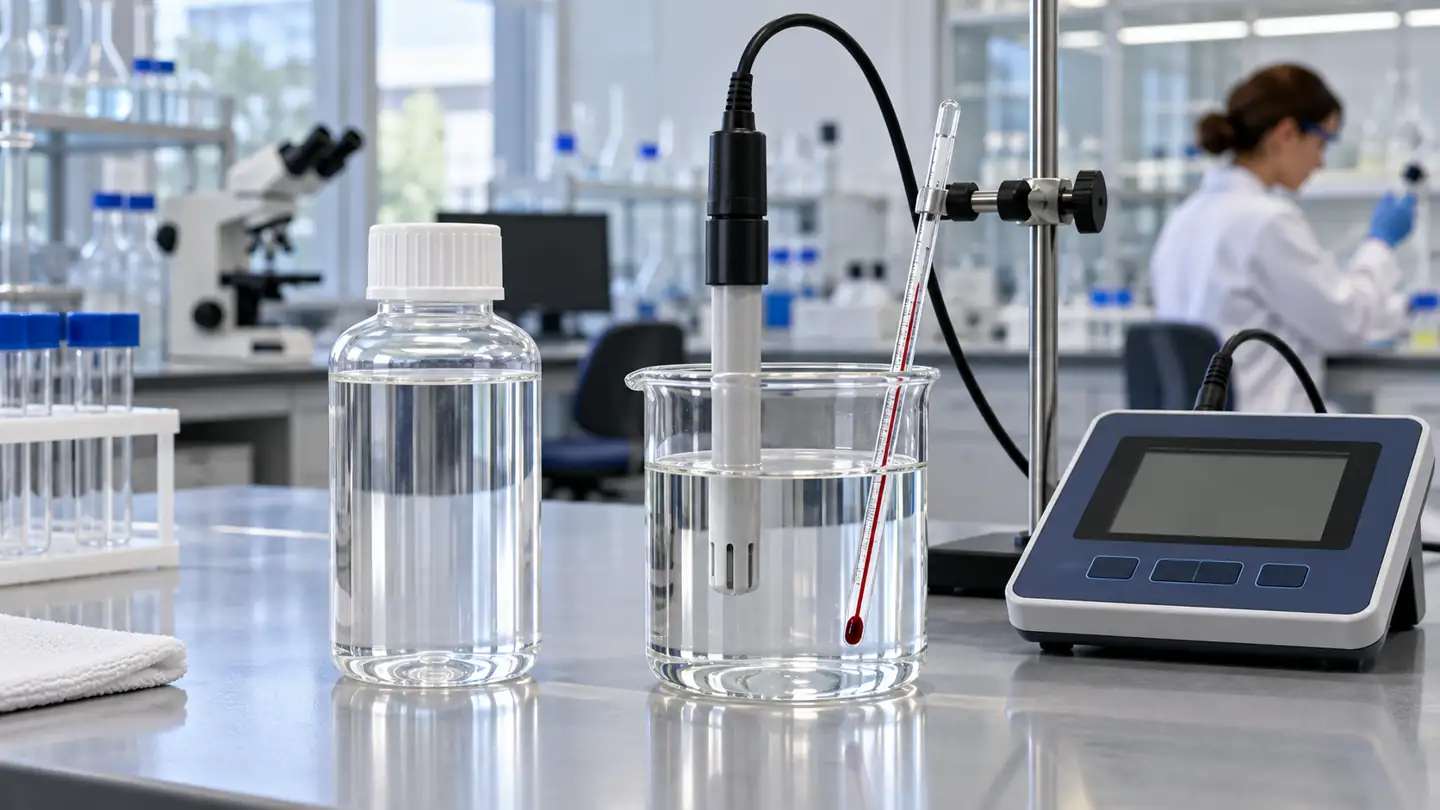 How to Choose a Water Conductivity Sensor and Trust Its Reading 5 Conductivity probe being checked in a reference solution