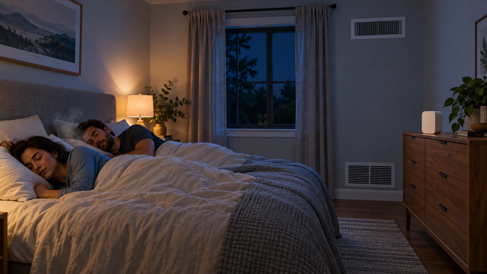 How to Read an Overnight Bedroom CO2 Log 2 Bedroom CO2 logger positioned away from direct exhalation and local window or vent streams
