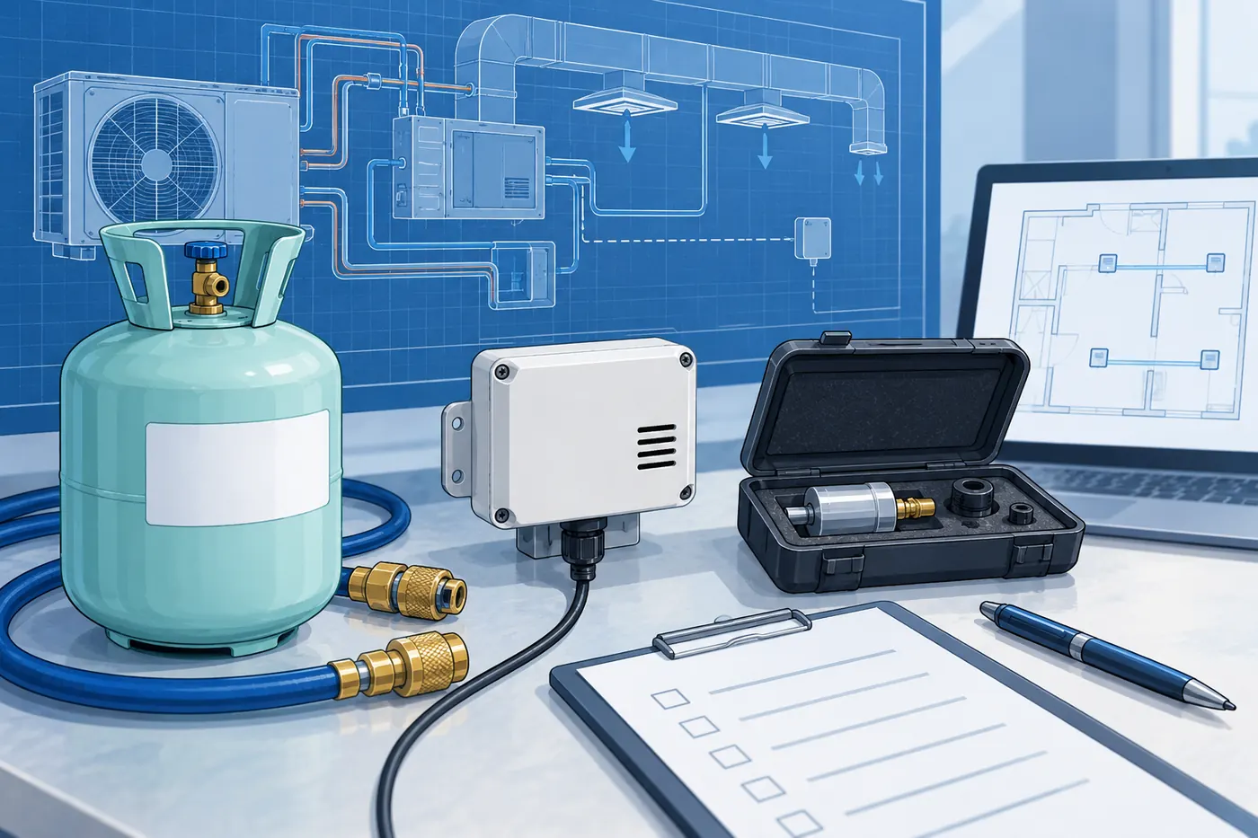 What Should a Refrigerant Sensor Measure? Four Distinct Jobs 5 Conceptual commissioning materials for a refrigerant detection system