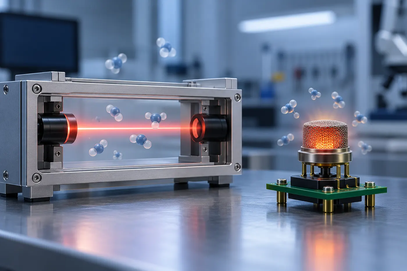 What Should a Refrigerant Sensor Measure? Four Distinct Jobs 4 Conceptual comparison of optical and heated semiconductor sensing elements